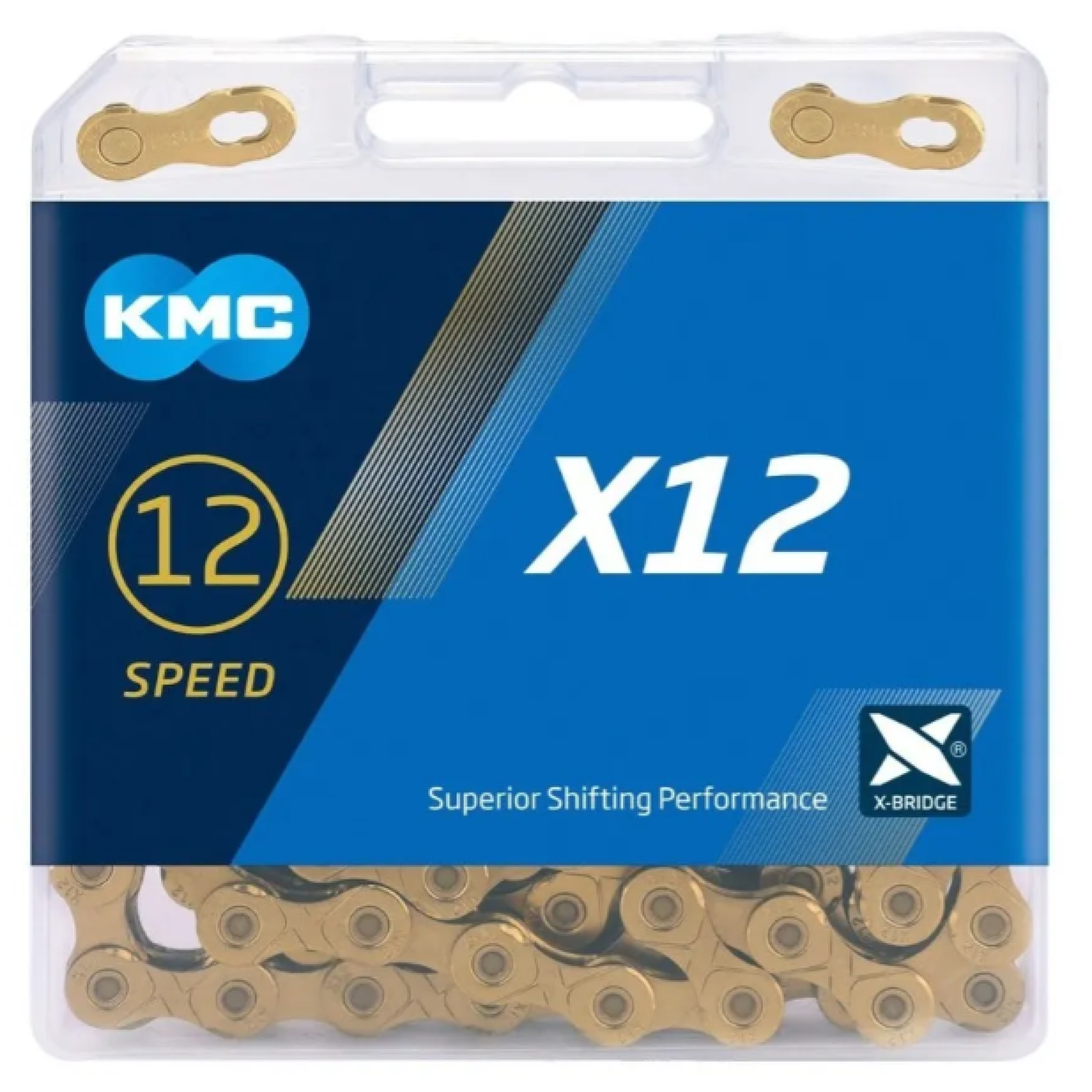 Cadena Kmc X12 Dorada Bicicleta 12 V Ruta Mtb Montaña Grave